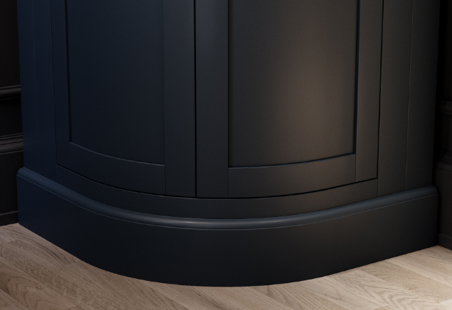 Curved Basin Vanity Unit